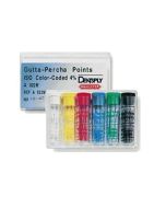 Coni di gutta percha color coded Maillefer dentsply 120pz  4% 6% in  tubetti