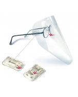 Vista-Tec FACESHIELD - clipon (visiera) bianca con 5 schermi e 2 clip