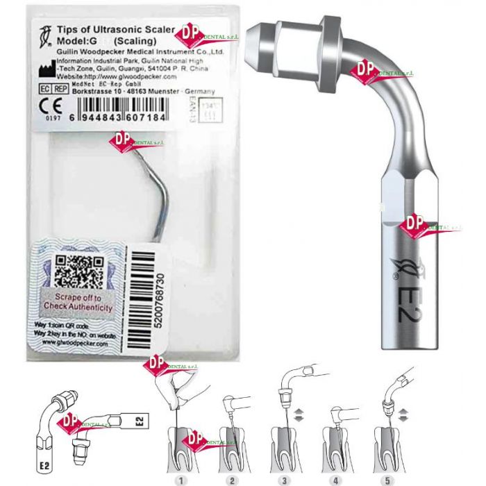 Coppia Di Punte Per Ablatore (scaler) Dentale Ad Ultrasuoni - Compatibile EMS, Satelec, KAVO, Sirona, Woodpecker