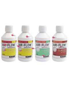 Air Flow Polvere Bicarbonato EMS  Barattolo 4x300gr  Menta, Ciliegia, Tutti Frutti