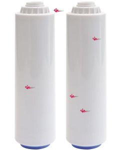KIT RESINE DEMINERALIZZATORI RESINA AQUAFILTER EURONDA  2 Cartucce 