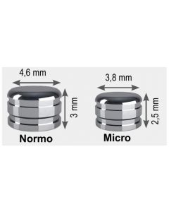 Contenitori inox OT CAP  per Resina  Rhein 83 2pz   NORMO e MICRO