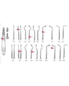 SINDESMOTOMI TIPO BERNARD  KIT COMPLETO Manico + 20 Punte