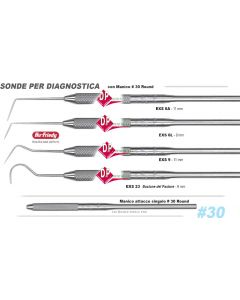 Sonde Specilli  HU FRIEDY EXS 23 - 6A - 6L - 9 - 6 - 54 - 8 - EXTU 17