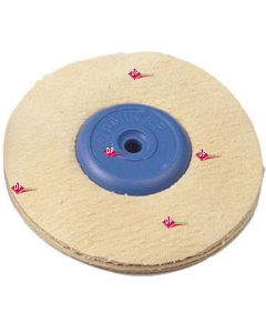 Spazzola -- Camoscio fettucce  --Tela / Cotone / Pelo Capra ø90