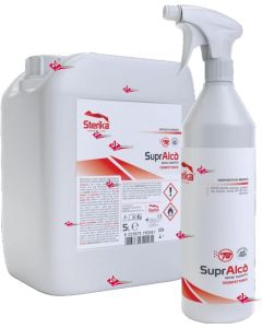 Supralcò  Spray alcolico per superfici /apparecchiature (vedi ZETA 3 e FD333)  DISPOSITIVO MEDICO 5LT 