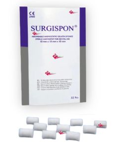 SURGISPON EMOSTATICO CILINDRICO 8x12mm H. X 32pz