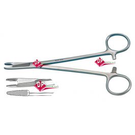 PORTA AGUJAS OLSEN HEGAR. ESTRIADO, CON TIJERA INCLUIDA, EN ACERO - Foto 4