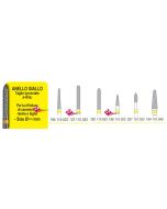 FRESONI TUNGSTENO HP per manipolo Dritto  - Anello GIALLO - Produzione EDENT.