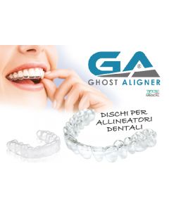 Piastre Termoplastiche B-Form  ALLINEATORI  " GHOST ALIGNER  " 20pz. QUADRATI