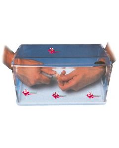 BOX RIFINITURA  In plexiglass per recupero  oro, cm 29 x 19,5 x 18.