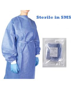 Camici monouso SMS Azzurro Sterili  DOC 5pz