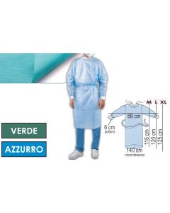 Camici monouso SMS Azzurri  Sterili  10pz(E)