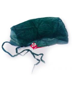 Cappellini  con lacci verde scuro 100pz Doc