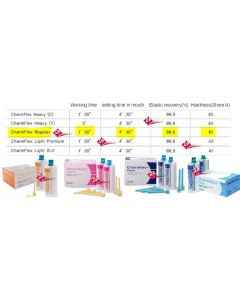 CHARMFLEX  Silicone per addizzione   Heavy - Light - Regular - XLV light   2x50ml  *DENTKIST*