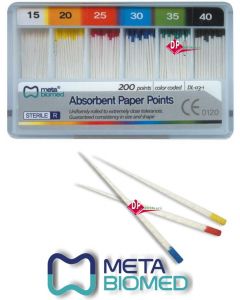 Punte Coni  di Carta  ISO dal 15 al 60 META BIOMED  200pz 