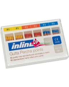 Coni (Punte) di GUTTA INLINE  Color Coded 60pz   F1/F3