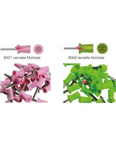 Coppette per profilassi Prophy Cup LATCH Type  kerrhawe 9006(Verdi) / 9007 (Rosa)   30pz 