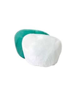 Copritestiera per riunito verde/bianco 100pz Doc