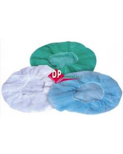 Cuffie con elastico  verdi - azzurri - bianchi  100pz 