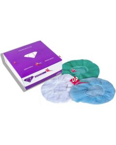 Cuffie con elastico  verdi - azzurri - bianchi  PERFECTO 100pz  **OFFERTA**