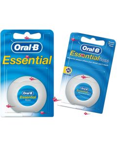 ESSENTIAL FLOSS ORAL-B Filo Interdentale  CERATO e NON CERATO  50mt