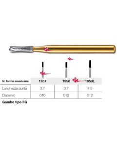 Frese al Tungsteno Beaver Jet "castoro" (Kerr) JK5 -Fine Cross Cut-