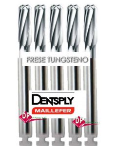 Frese Maillefer Carburo di Tungsteno RA contrangolo Figura 129A  Cilindrica 5pz