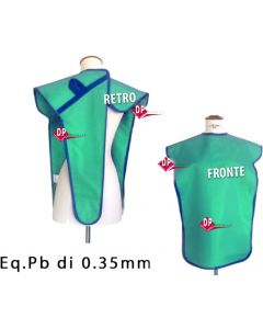 GREMBIULE ANTI-X, DORSALE  per panoramiche senza collare paziente/operatore 0,35 mm/Pb