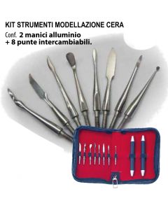 STRUMENTI MODELLAZIONE CERA KIT 8pz