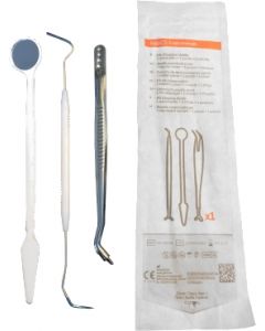 Kit Prima Visita  esaminazione sterile con 3 strumenti 400kit