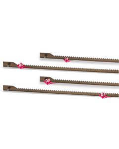 Lame seghetto mnuale  3mm x 0,25 x 75mm  12pz.