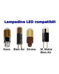  Lampadine LED   compatibili  per turbine, m.motori e raccordi  