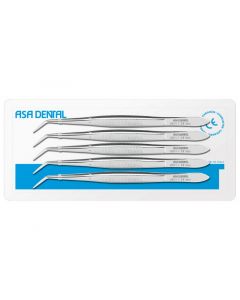 Pinzette per medicazione london college -Meriam- Flagg ASA Dental  5pz  S0601-1/2/3