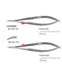 Porta Aghi Castroviejo Riporto Acciaio  Falcon 14cm