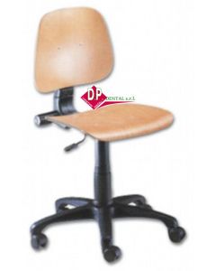 SEDIA DA LABORATORIO IN LEGNO DI FAGGIO