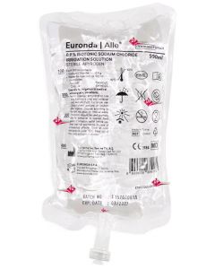 SOLUZIONE FISIOLOGICA  ISOTONICA IN SACCHE -  da 500 ml  Euronda Alle