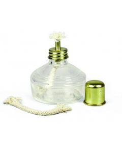 Stoppini cotone – ricambio lampada alcool vetro tappo Metallo  5pz