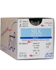 Aghi sutura "SMI " SETA - ago “TAPERCUT”  ½ cerchio HRT 18mm o  ⅜ cerchio DRT 18 mm