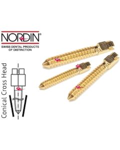 Perni viti Nordin  Ricambi perni placcati in oro 24 K 12pz.