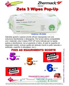 ZETA 3 Fazzolettini Salviette POP-UP Zhermack 100pz  *OFFERTA*