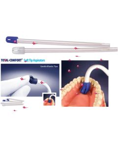 Aspirasaliva  Total Comfort 100pz   -TRASPARENTE-  15,5cm