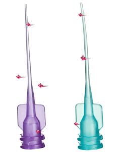 CAPILLARY TIPS ø 0.35  VIOLA  - Ø 0,48 Turchese  20pz  Ultradent