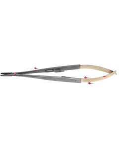 Porta Aghi Castroviejo Dritto TC Needle Holder (16 cm)  Tungsteno