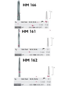 FRESE CHIRURGICHE LINDEMANN TUNGSTENO  HP (104) 2 pz -MEISINGER