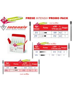 Frese Diamantate  INTENSIV PROMO PACK 20pz.