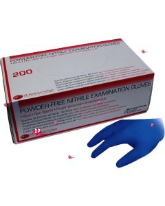  GUANTI in NITRILE BLU Powder Free conf da 200pz. ( XL 180 pz) 