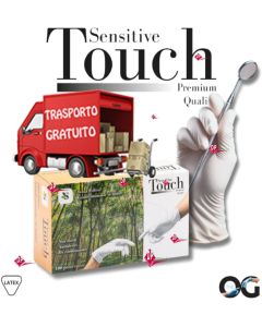 Guanti monouso in lattice di Alta Qualità  senza polvere - SENSITIVE TOUCH - 